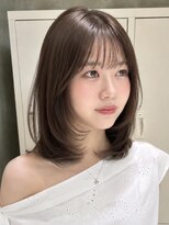 ナナローネス 渋谷(nana loness) まろやかベージュ×ワンカールで決まる韓国ミディアムレイヤー