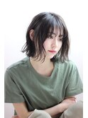 Lita遠藤　☆大人気☆　切りっぱなしボブ　ショコラベージュ