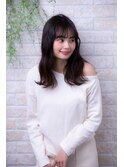 似合わせカットで個性的斜めバング大人かわいいナチュラルボブ★