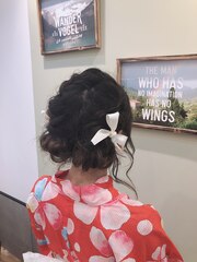 お祭り・お祝いにピッタリ！ヘアアレンジ