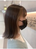 【EIGHT上尾】お客様スタイル_デザインカラー_ミディアム