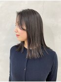 パツンとロブヘア