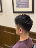 ヒロギンザバーバーショップ 神楽坂店(HIRO GINZA BARBER SHOP)&nbsp;アップバングショートスタイル
