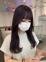 ゲーム 原宿店(GAME)&nbsp;パープルグレー/ダブルカラー/ケアブリーチ/髪質改善/原宿