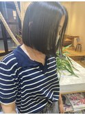 切りっぱなしボブ