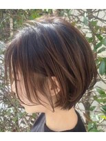 ギミック 自由が丘(gimmick)&nbsp;コンパクトbob＋オリーブカラー【髪質改善オージュアサロン】