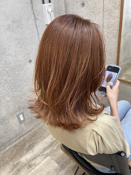 ヘアメイク ゼロ(0) レイヤー×オレンジブラウン