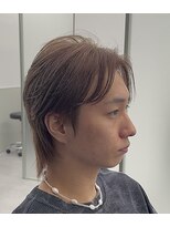 ゴートゥデイ 札幌Nix店(GO TODAY)&nbsp;サイドパート/ピンクベージュ【メンズヘア/ハイトーン】