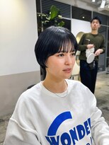 フィルムス 表参道(FILMS)&nbsp;レイヤーカット/ウェットへア/オリーブベージュ/表参道