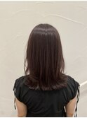 顔まわりカット×ラベンダーカラー