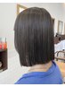 カット+ストレートパーマ　縮毛矯正　￥18700　#横須賀中央#髪質改善#ミニボブ