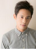 立ち上げ七三分け清潔感刈り上げショートV南越谷