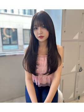 リリー(Lilley) 松岡宏海/ハネエクステ/顔まわり/ロングヘア/レイヤー/韓国ヘア