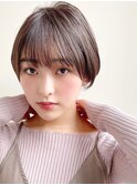 ♪大人ショートボブ丸みショートカットマッシュショート前髪あり
