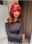 黒髪/ボブルフ/ネビージュ/小顔/ワンレン/梅田/大阪/髪質改善