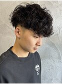 スペインカールメンズパーマメンズカットバーバー群馬高崎眉毛