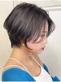 シースルーショートボブ