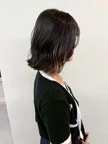 エトレ(etore)&nbsp;ミディアムレイヤー/暗髪/ダークグレージュ