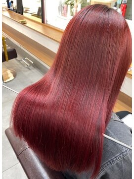 くびレイヤー グレーベージュ 白髪染め 白髪ぼかし 髪質改善