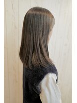 ビューティライブラリヘアラボサロン(BEAUTY LIBRARY Hair Lab Salon)&nbsp;髪質改善ストレートブラウンベージュイルミナカラー