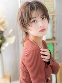韓国風透明感カラーハイレイヤーウルフショートh4川口30代40代