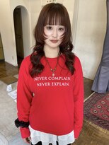 ヘアーアイスカルテット(HAIR ICI QUARTET)&nbsp;冬レイヤーロング赤◎暖色透明感カラー小顔見せ