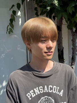 アロハナ 津店(ALOHANA) メンズハイトーン/刈り上げ/シースルーバンク/ラウンドマッシュ