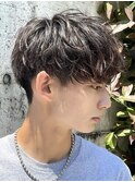 梅田ツイストスパイラルパーマニュアンスパーマメンズマッシュ◆