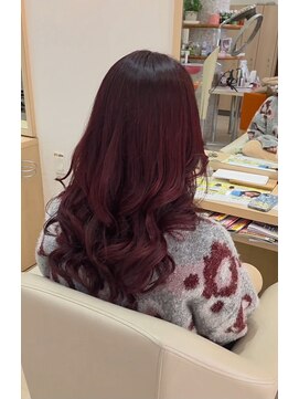 ヘアーズ 本店(HAIRZ) 《HAIRZ》平田☆レイヤースタイル☆ボルドーレッド