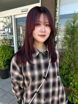 ヘアメイク エイト キリシマ(hair make No.8 kirishima)&nbsp;ボルドーカラー+大人レイヤー