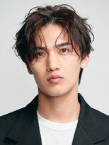 フィフス 大分(fifth)&nbsp;大分シャドウパーマメンズカットラウンドマッシュセンターパート