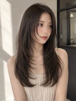 ユーフォリア 青山(Euphoria)&nbsp;ミルクティーベージュおくれ毛カットバタフライカット姫カット☆
