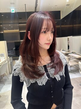 ケーツー エム 京都ラクエ(k-two emu) 大人可愛い艶ロング×柔らか顔周りレイヤー
