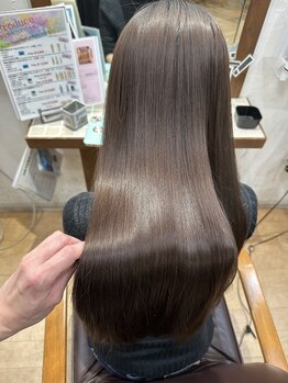 カラーサロンビスカリア 相模原エリア 淵野辺駅店(Color salon Biscaria)の写真/髪質改善で扱いやすく、癖をほどく新メニュー！ポテンツァで毎日のスタイリングが楽になる★【淵野辺】