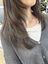 ネイビー(Navy) 透明感カラー#アッシュベージュ