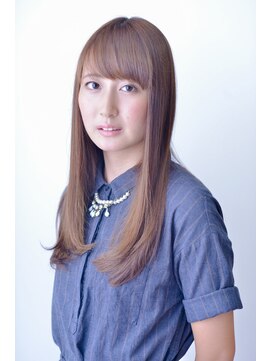 イグレックビス(igrek bis) IGREKBISジグザグバング×ブルージュ×3Ｄカラー×ミニマムボブ