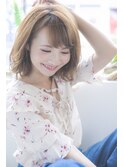 大人かわいい ふわミディ