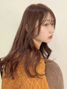 ユーフォリア 銀座(Euphoria) 大人かわいい☆イルミナカラー♪シアーピンクベージュ担当:中間