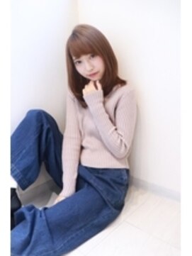 ワールドビューティビバルト 宝塚店(WORLD BEAUTY VIVALTO) 30代40代50代マッシュウルフベージュ_ネイビーシースルーバング