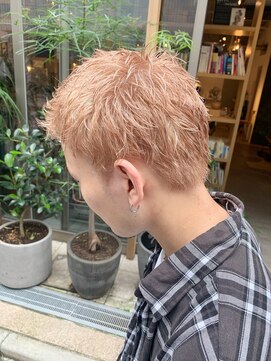 アルカナ 明治神宮前原宿(ARCANA) ベリーショート ミルクティーベージュ メンズ坊主