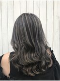 ハイライト/デザインカラー/アッシュベージュ/ヘアカラー