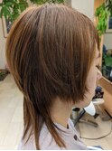 大人カッコイイウルフボブスタイル