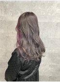 グレージュインナーパープルガーネット