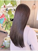 髪質改善+ピンクブラウン