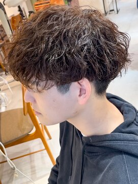 キャンバス バイ ネオリーブ 横浜西口(Canvas by neo.) 波巻きパーマ ツーブロック マッシュ ツイストスパイラルパーマ