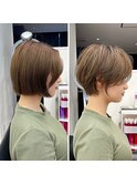 20代30代 おすすめショート 大人っぽいくびれスタイル 耳かけ
