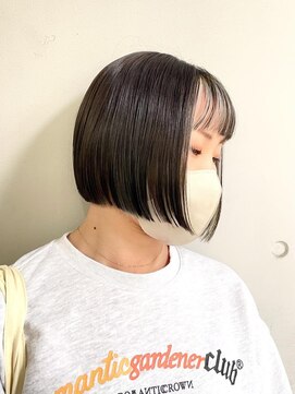 フェイス 石川町 (FACE) 人気切りっぱなしパツっとボブ10代20代/HONOKA