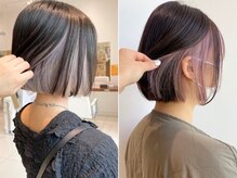 インナーカラー/イヤリングカラー/ハイライト。個性派カラーもお任せ下さい[東久留米/似合わせカラー]