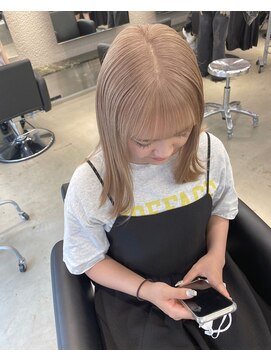 ペレ 栄店(PELE) 前髪/アンブレラカラー/こなれミディ/イメチェン/ウェーブパーマ