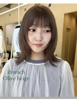 スニュウ(snuw)&nbsp;似合わせカットボブ小顔カット透明感カラーミルクティカラー